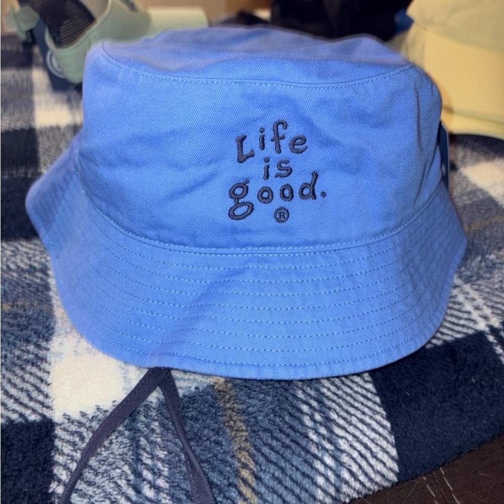 Life Is Good Blue Bucket Hat